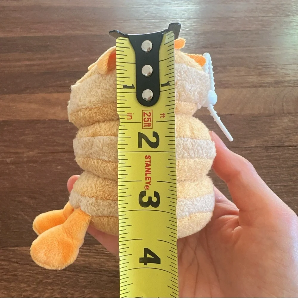 Cute Pancake Plush Keychain Kawaii Food Charm Soft Stacked Pancakes New